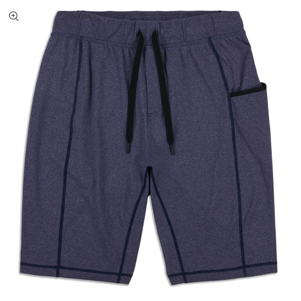 Lululemon For the People Shorts Mens size Small Blue Yoga Athletic Lounge Travel